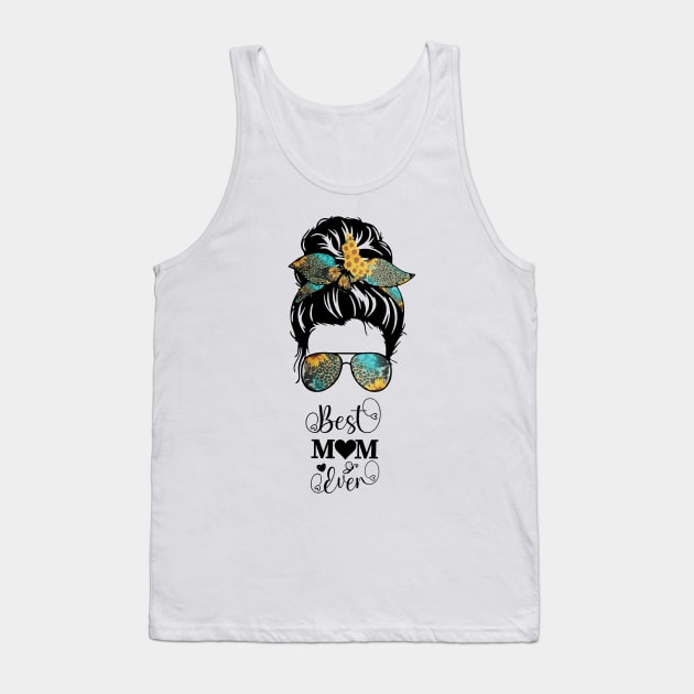 Best Mom Ever Modern Mother Day Tank Top by Mimimoo
